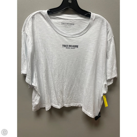 Top Short Sleeve Basic By True Religion In Black & White, Size: L