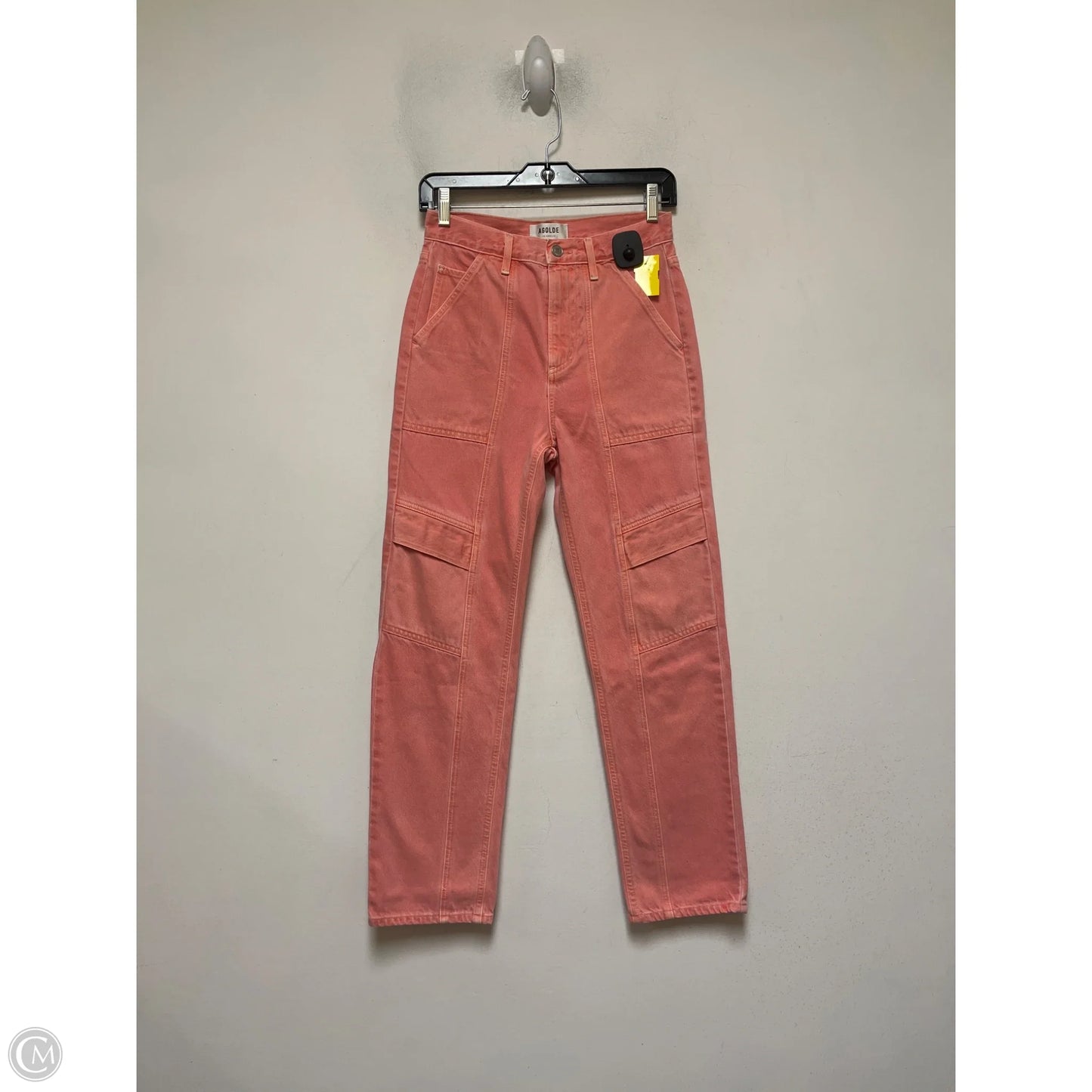 Jeans Straight By Agolde In Peach, Size: 0