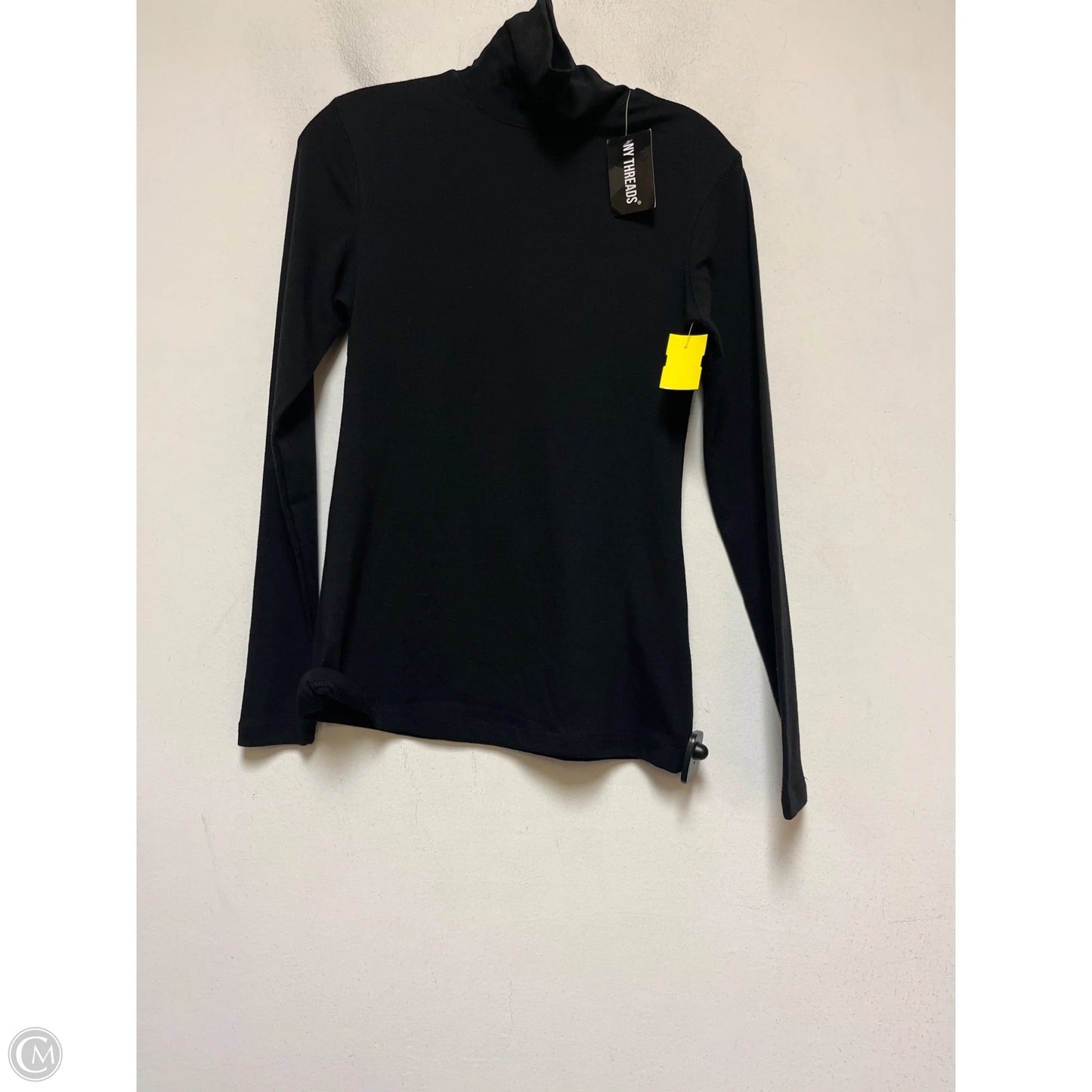 Top Long Sleeve Basic By Clothes Mentor In Black, Size: S
