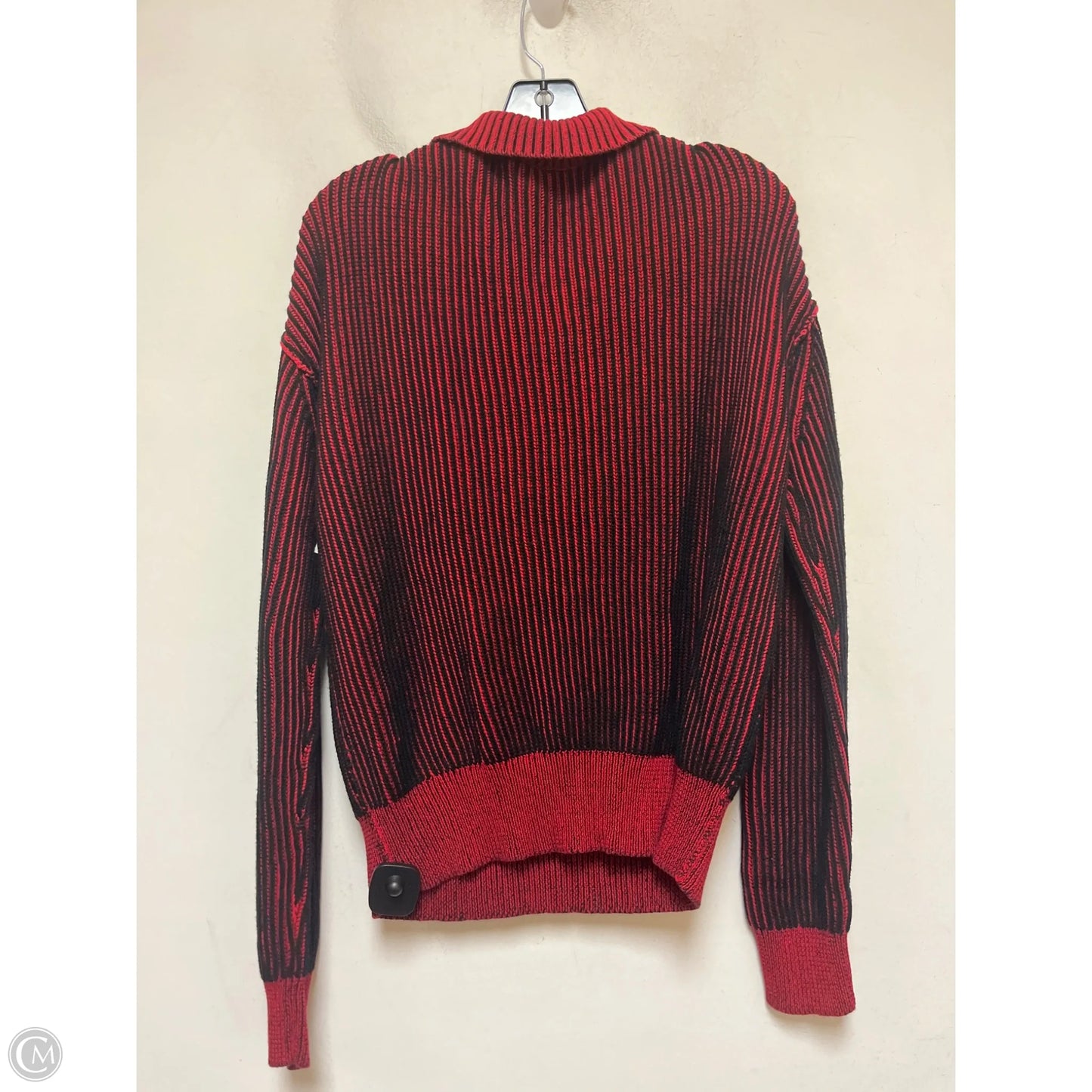 Sweater By Clothes Mentor In Black & Red, Size: S
