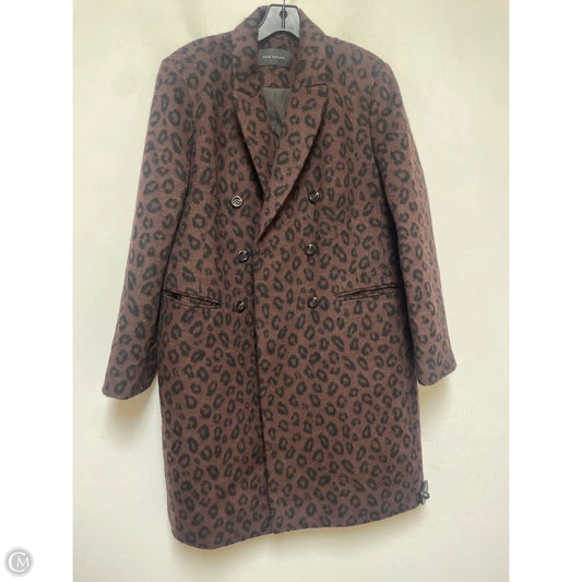 Coat Peacoat By Ann Taylor In Leopard Print, Size: M