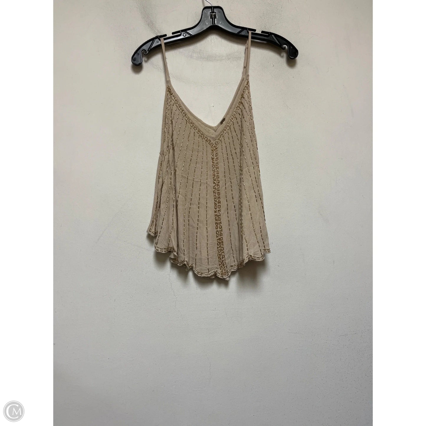 Top Sleeveless By Free People In Gold & Tan, Size: Xs