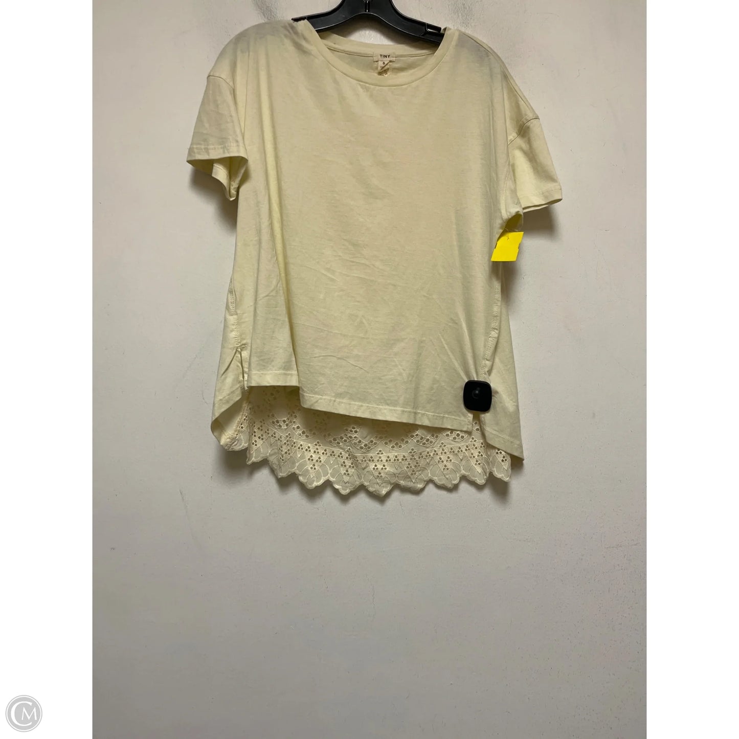 Top Short Sleeve By Tiny In Yellow, Size: S