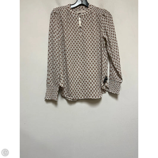 Top Long Sleeve By Loft In Geometric Pattern, Size: Xs