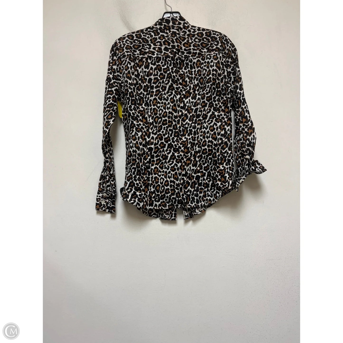 Top Long Sleeve By J. Crew In Leopard Print, Size: Xs