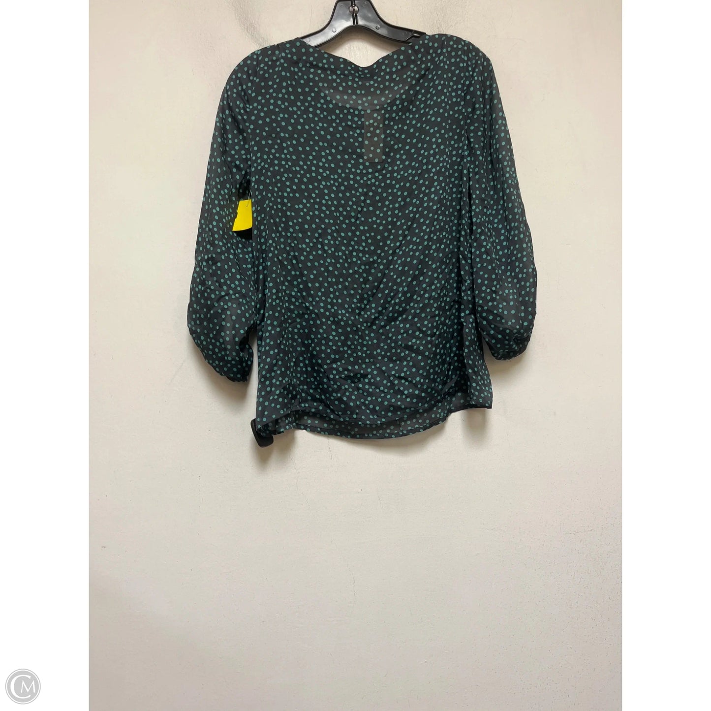 Top Long Sleeve By Loft In Polkadot Pattern, Size: S