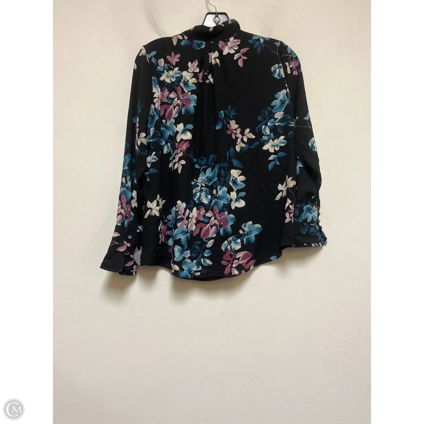 Top Long Sleeve By White House Black Market In Floral Print, Size: Xs