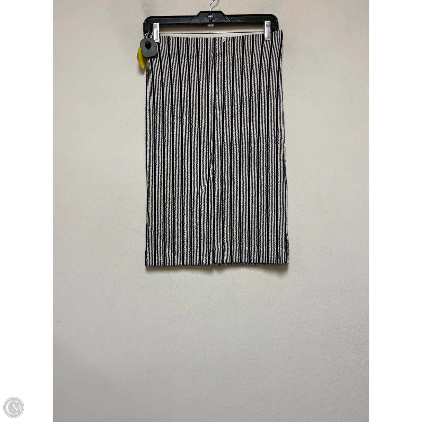 Skirt Midi By Ann Taylor In Blue & White, Size: 4