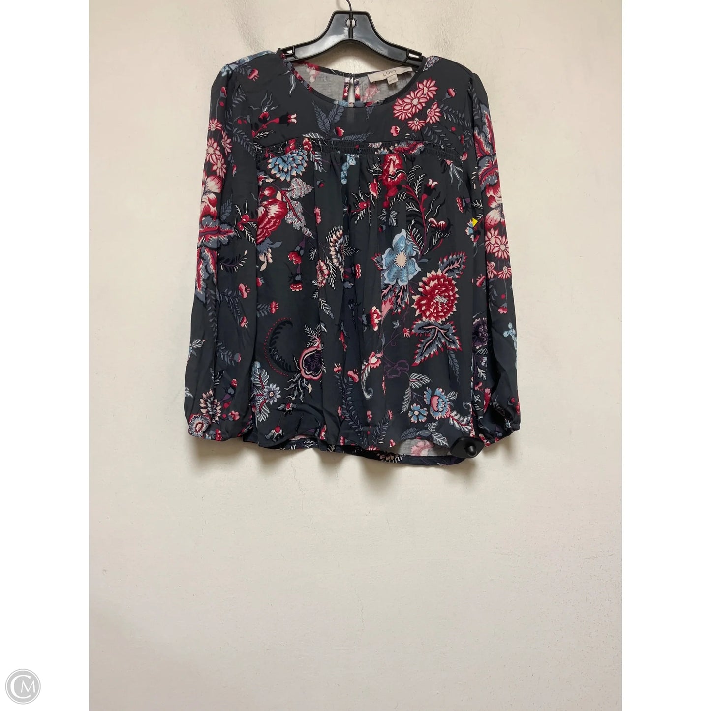 Top Long Sleeve By Loft In Geometric Pattern, Size: Xs