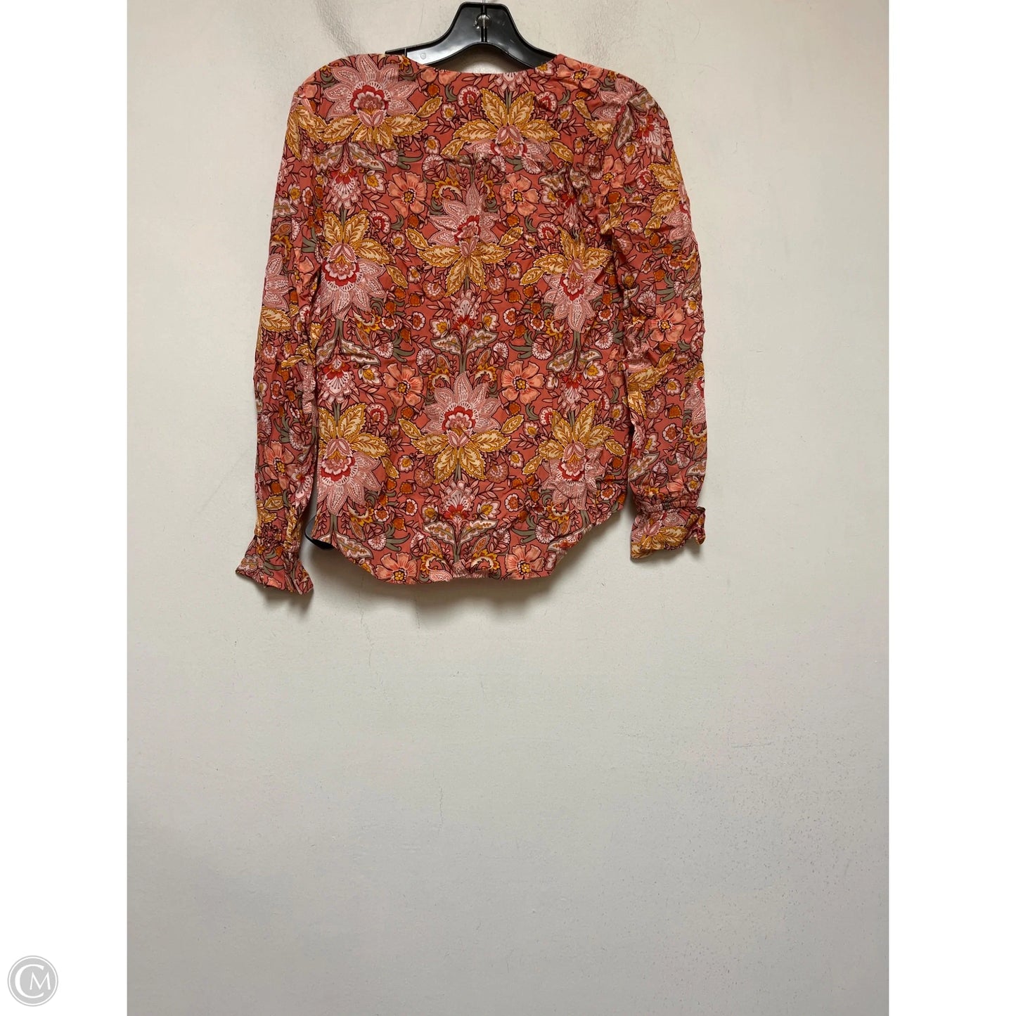 Top Long Sleeve By Loft In Floral Print, Size: Xs