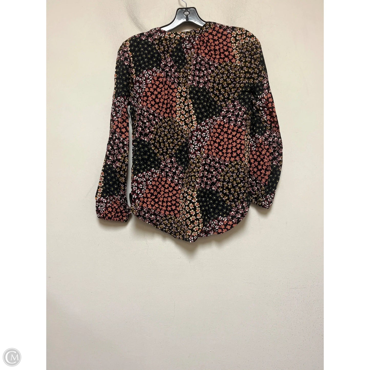 Top Long Sleeve By Loft In Floral Print, Size: Xs