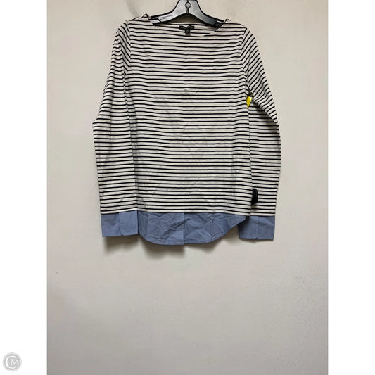 Top Long Sleeve By J. Crew In Striped Pattern, Size: Xs