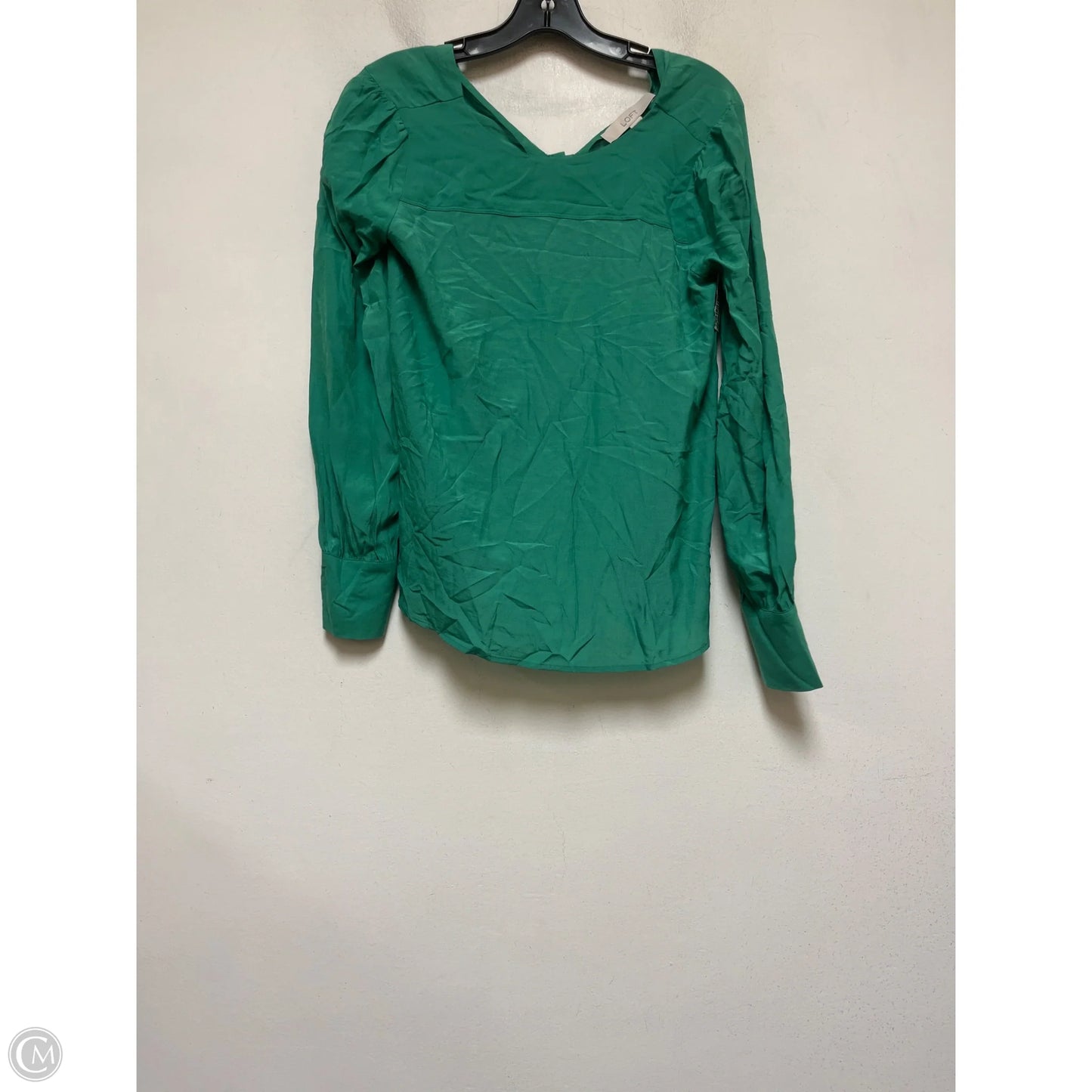 Top Long Sleeve By Loft In Green, Size: Xs