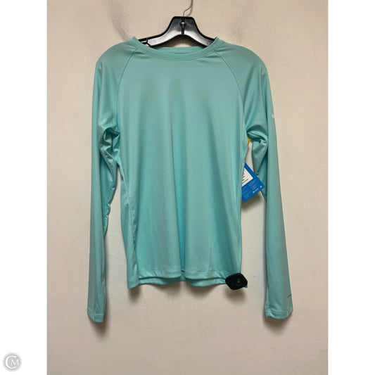 Athletic Top Long Sleeve Crewneck By Columbia In Aqua, Size: Xs