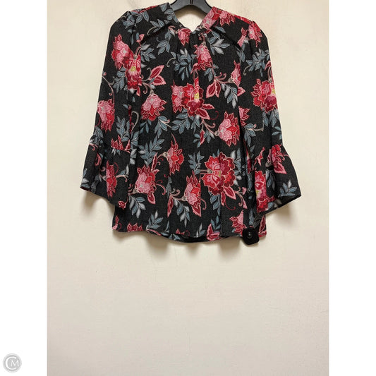 Top Long Sleeve By Loft In Floral Print, Size: Xs