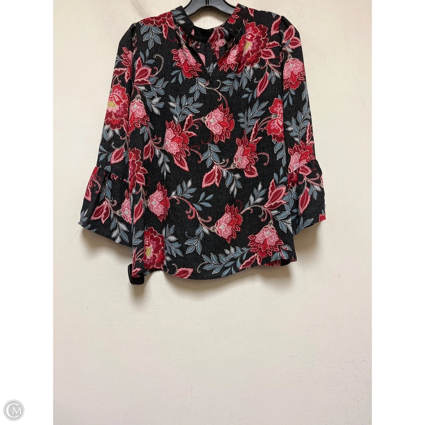 Top Long Sleeve By Loft In Floral Print, Size: Xs