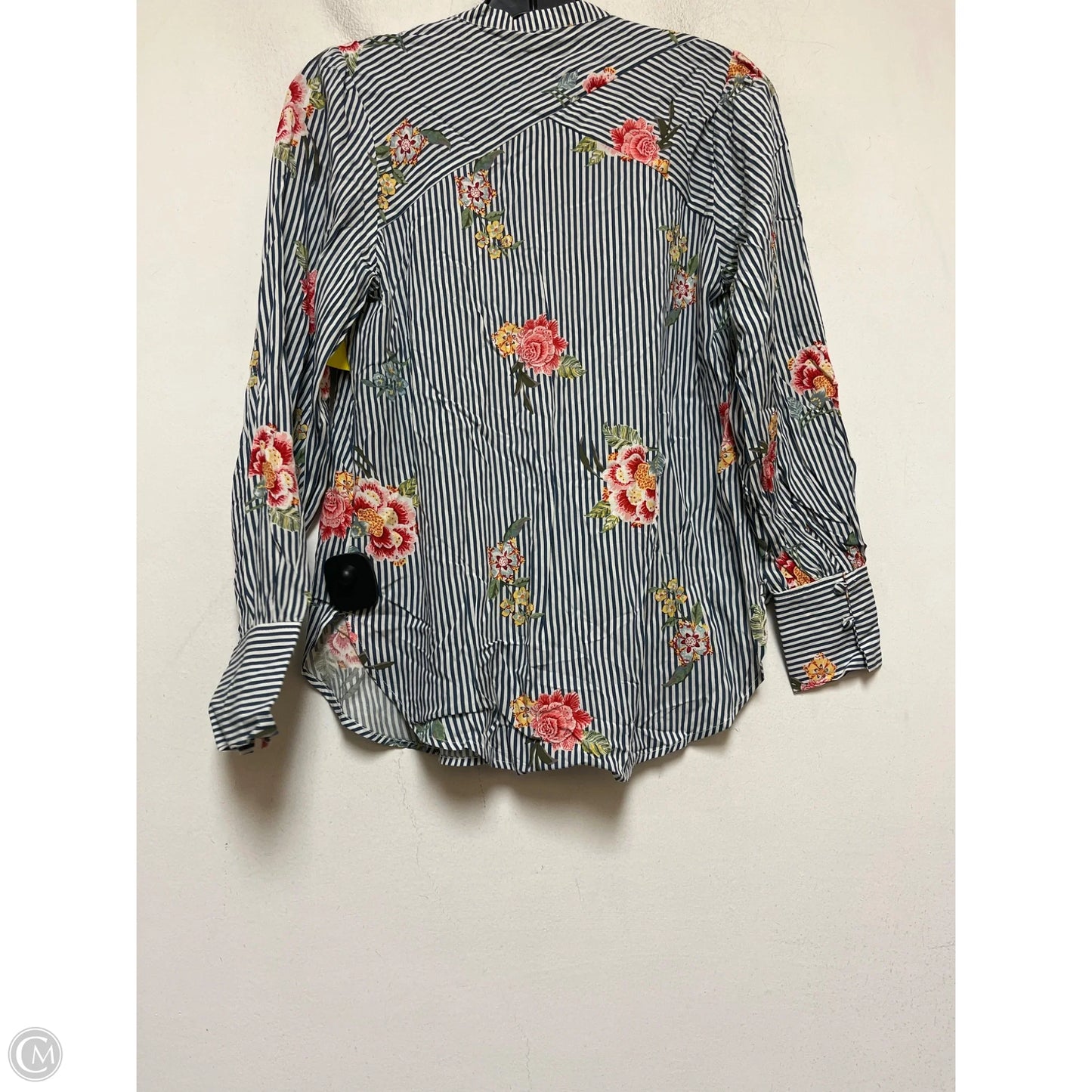 Top Long Sleeve By Loft In Striped Pattern, Size: Xs