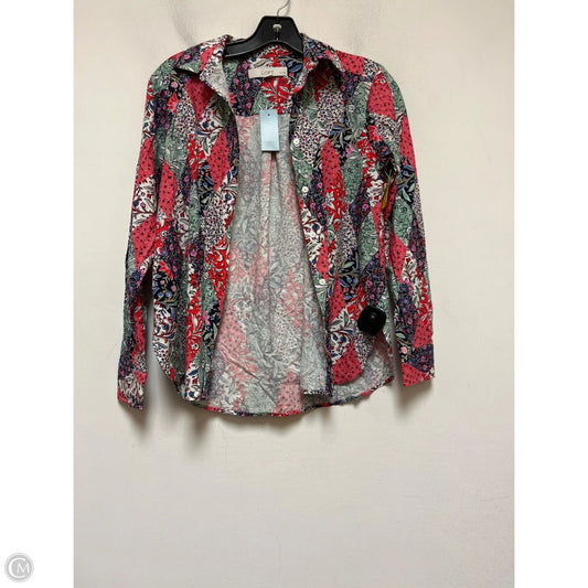 Top Long Sleeve By Loft In Multi-colored, Size: Xs