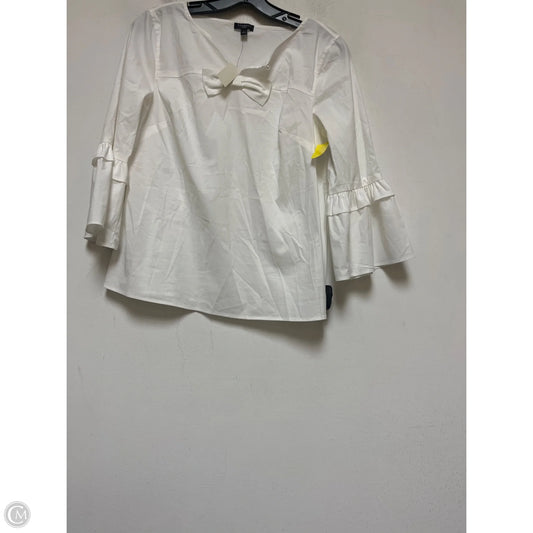 Top Long Sleeve By Talbots In White, Size: S
