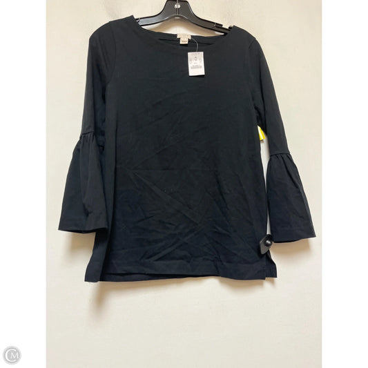 Top Long Sleeve By J. Crew In Black, Size: S