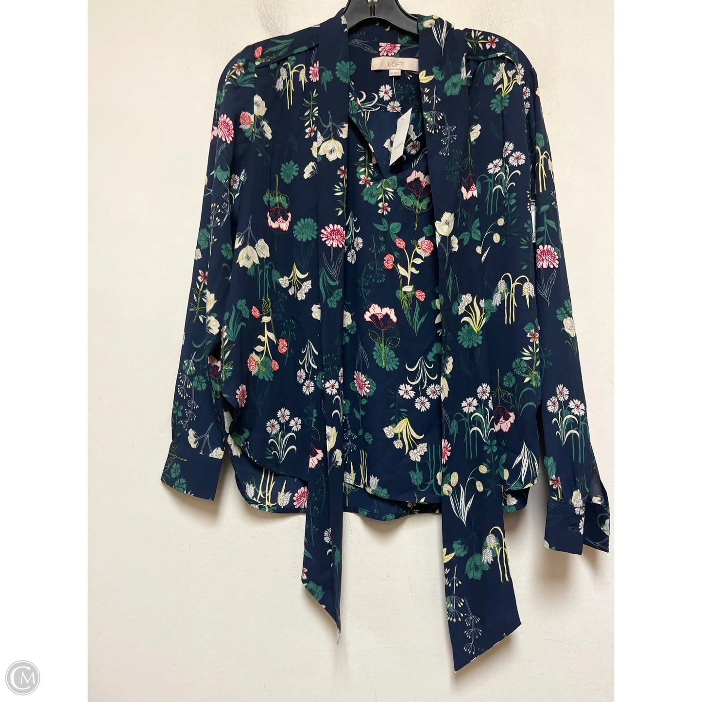 Top Long Sleeve By Loft In Floral Print, Size: Xs
