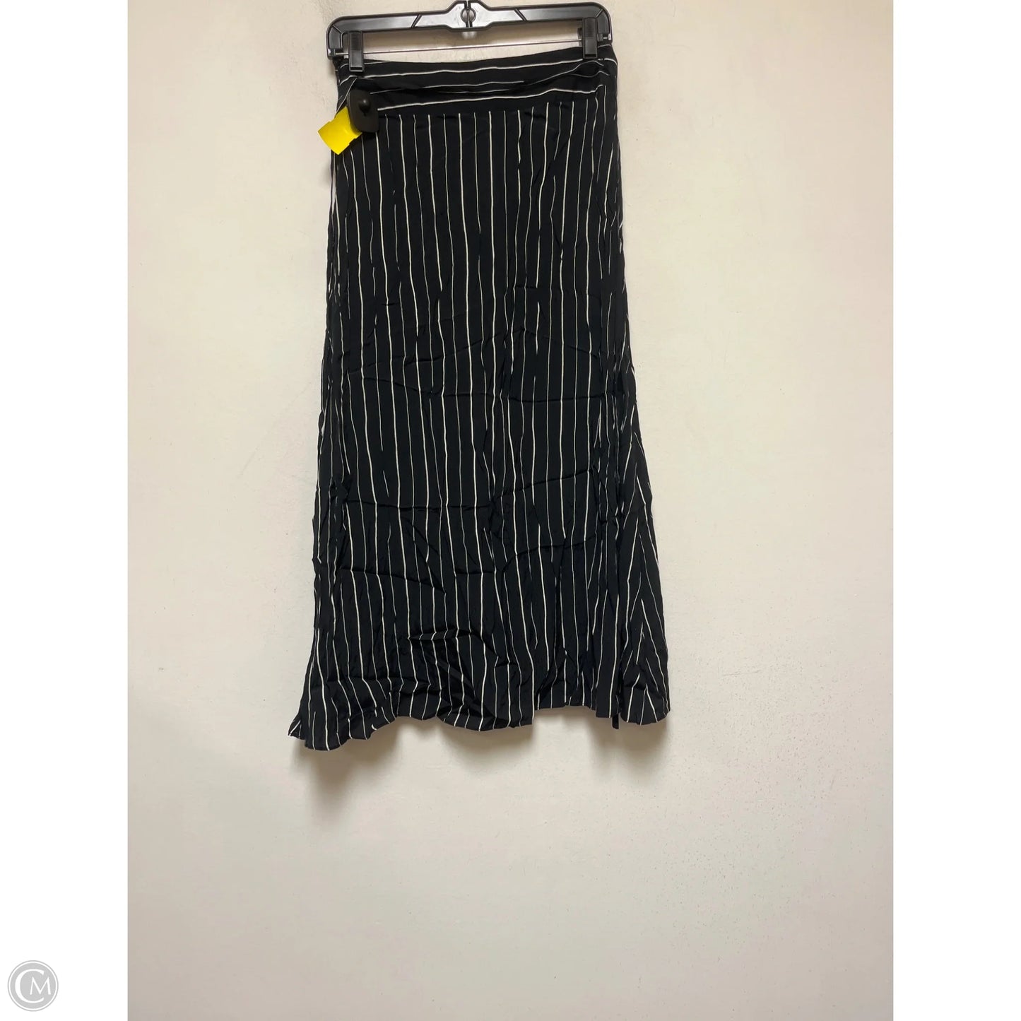 Skirt Midi By Loft In Striped Pattern, Size: 2