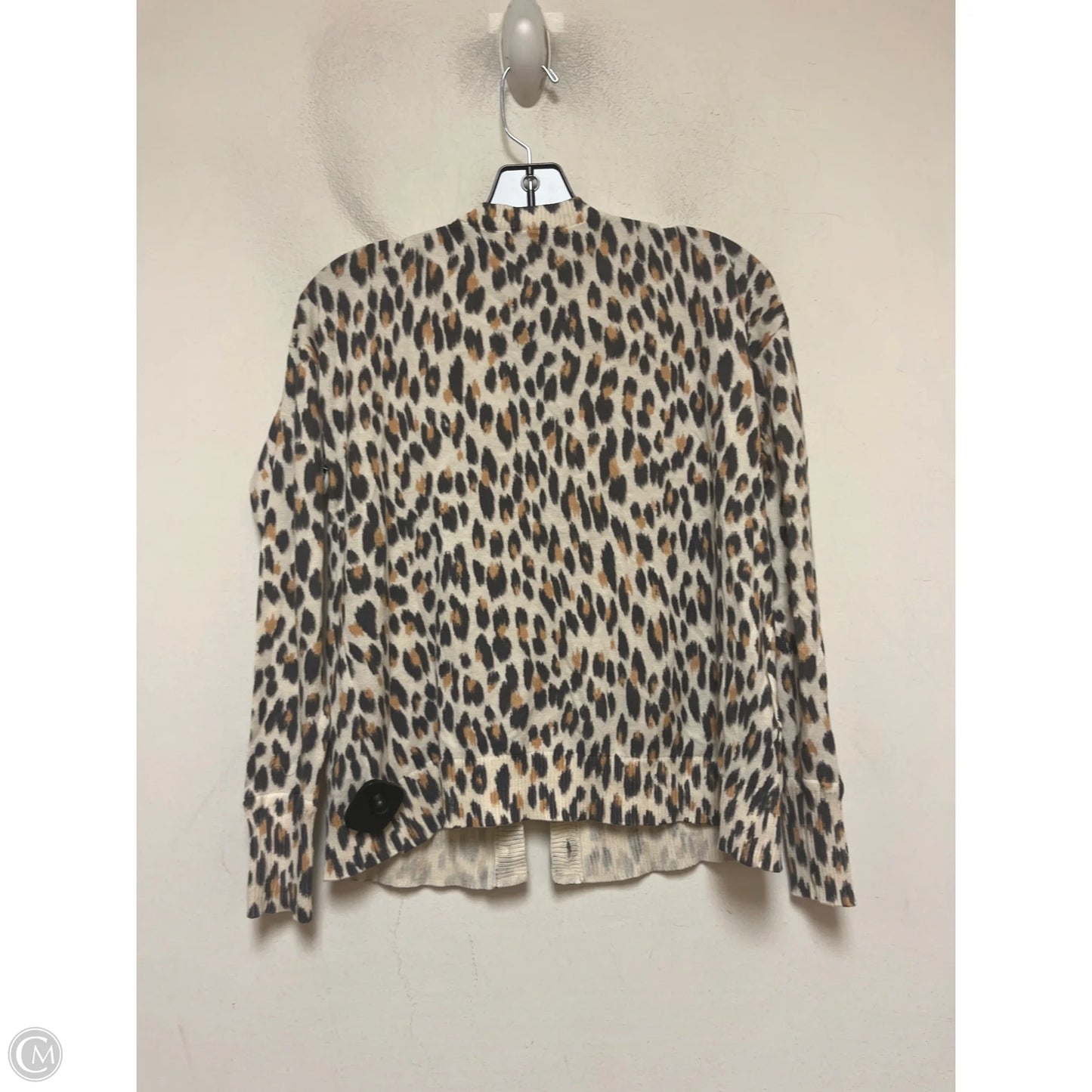 Cardigan By Loft In Animal Print, Size: Xs