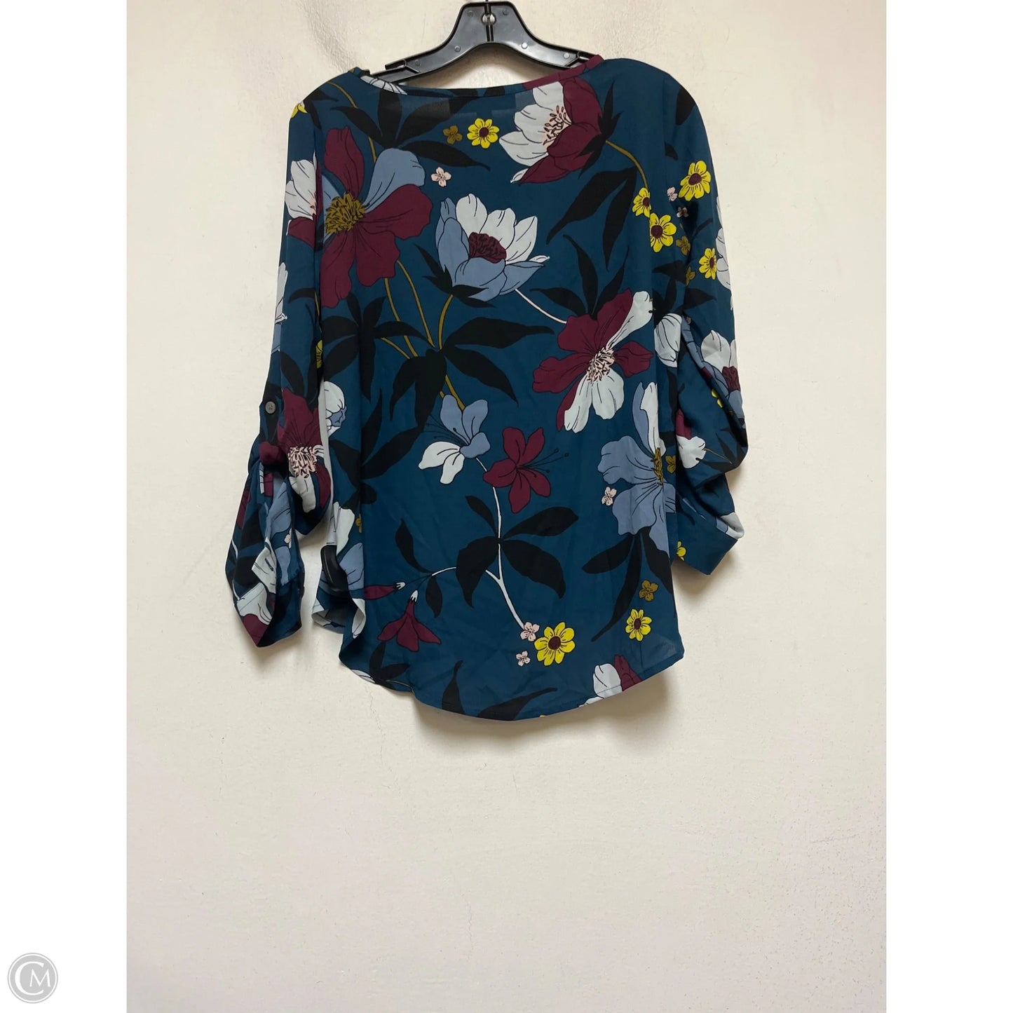 Top Long Sleeve By Loft In Floral Print, Size: Xs