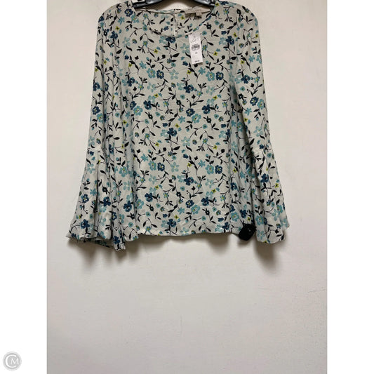 Top Long Sleeve By Loft In Floral Print, Size: Xs