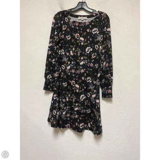 Dress Casual Short By Loft In Floral Print, Size: Xs