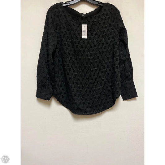 Top Long Sleeve By Ann Taylor In Black, Size: Xs