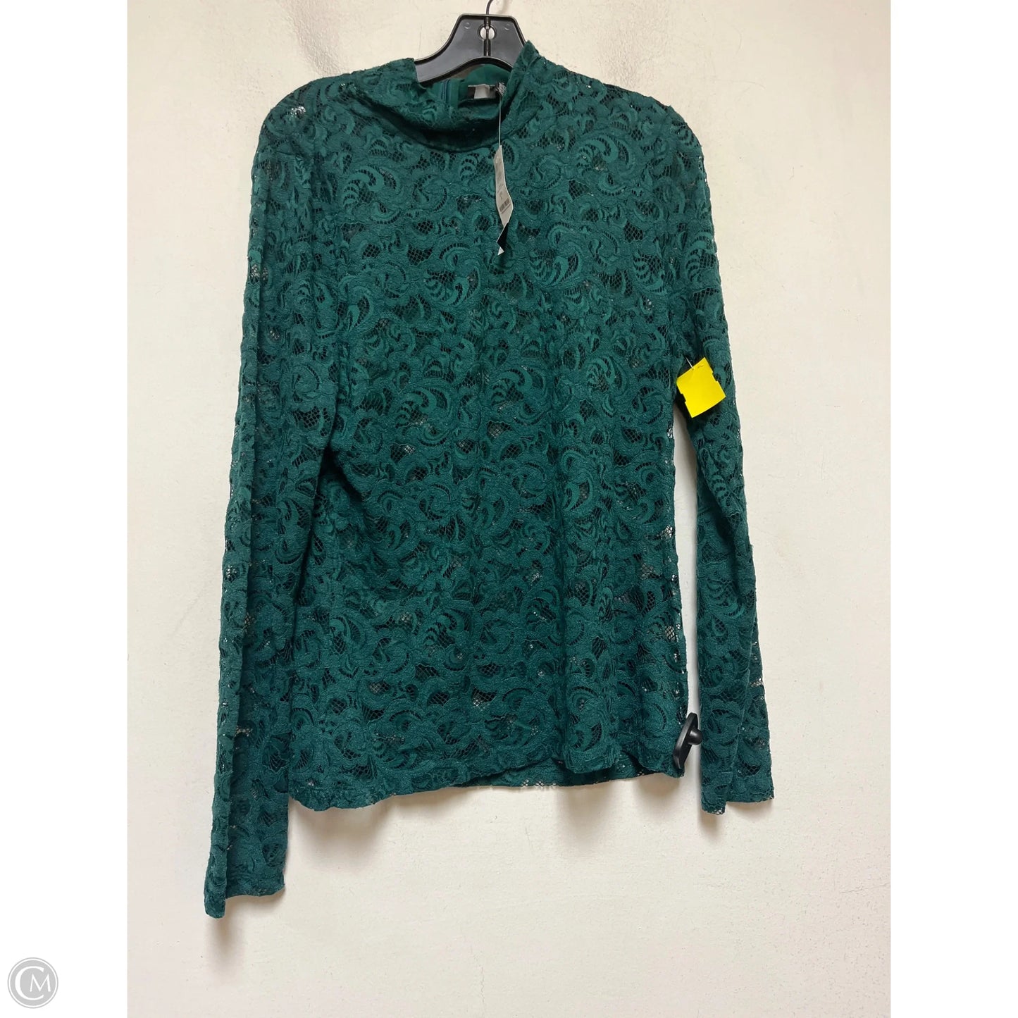 Top Long Sleeve By White House Black Market In Green, Size: L
