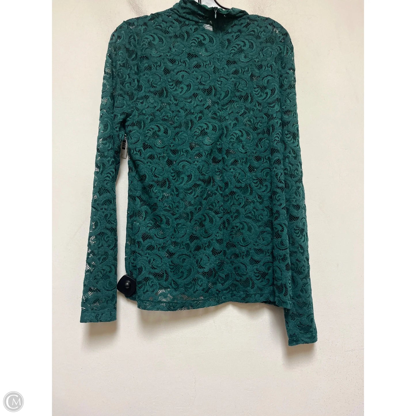 Top Long Sleeve By White House Black Market In Green, Size: L