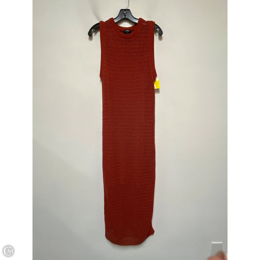 Dress Casual Midi By Express In Orange, Size: L