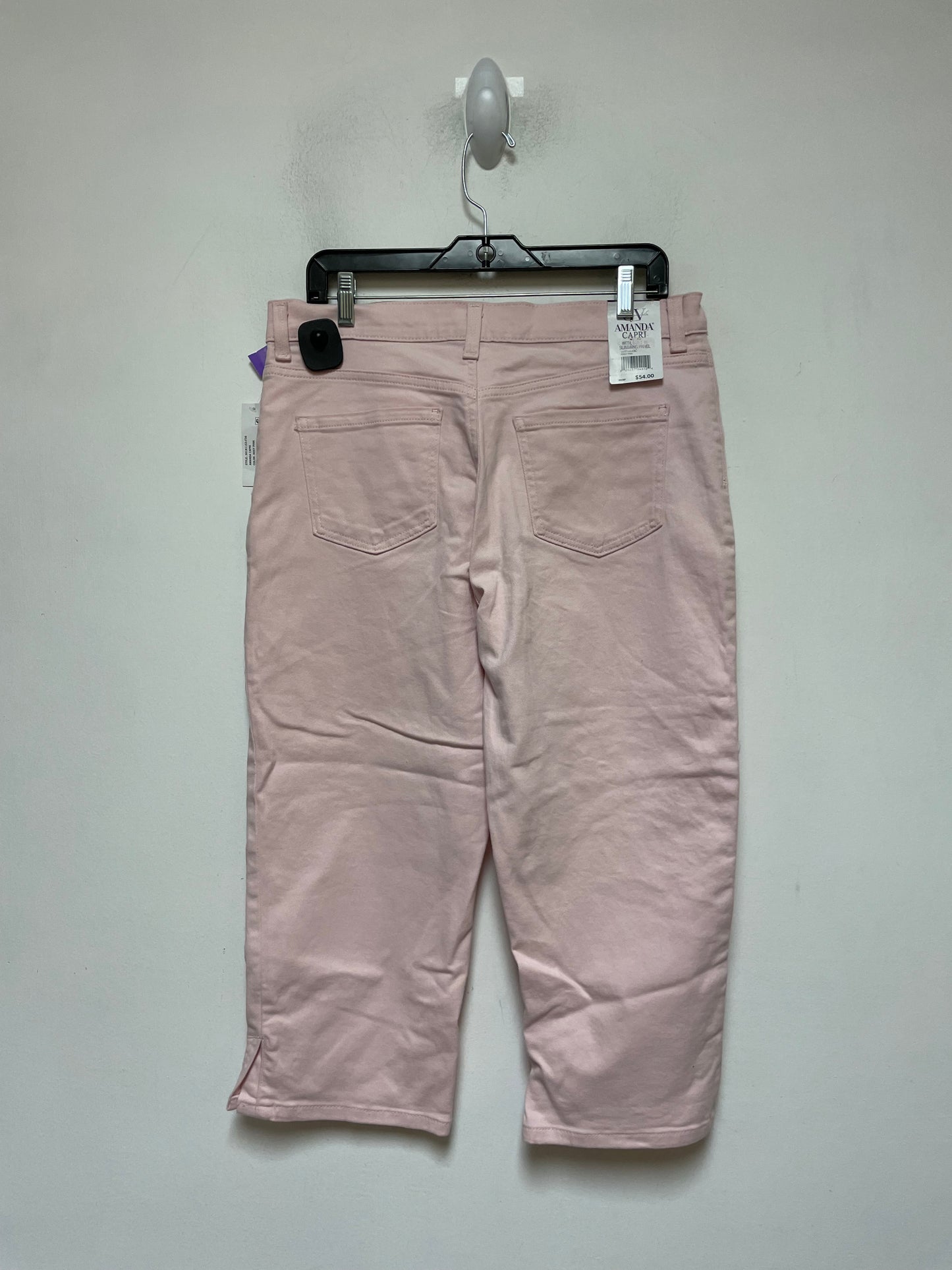 Pink Jeans Cropped Gloria Vanderbilt, Size 12