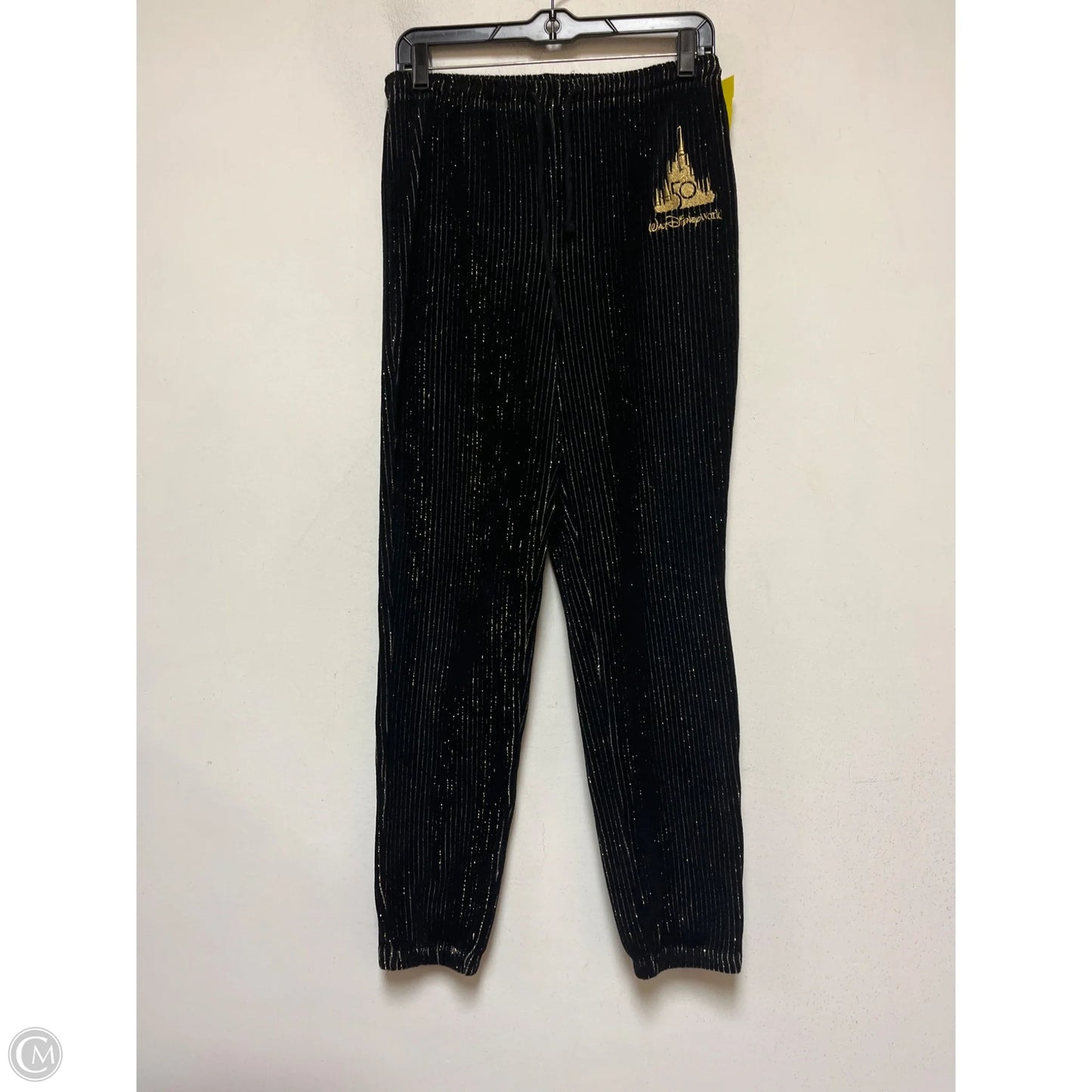 Pants Set 2pc By Disney In Black & Gold, Size: Xs