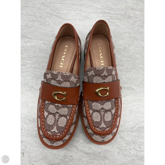 Shoes Designer By Coach In Brown & Cream, Size: 7