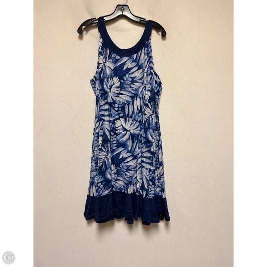 Dress Casual Midi By Tommy Bahama In Blue & White, Size: L