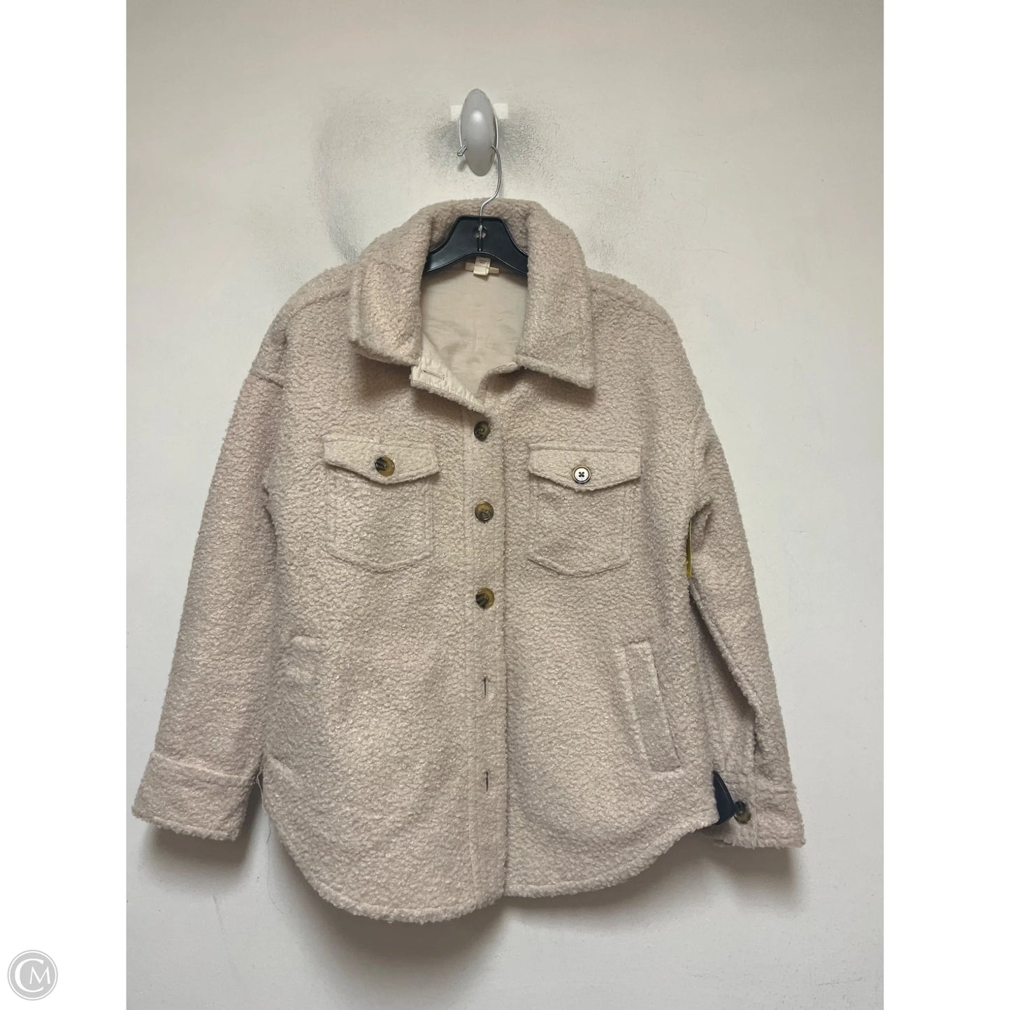 Jacket Fleece By Ana In Pink, Size: S