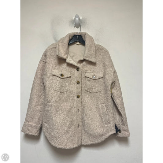 Jacket Fleece By Ana In Pink, Size: S