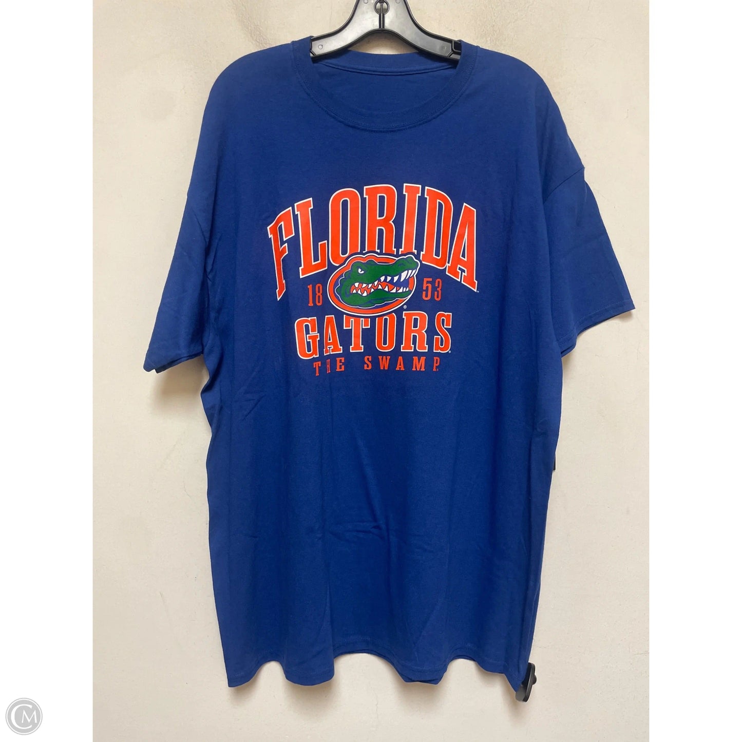 Top Short Sleeve By Clothes Mentor In Blue & Orange, Size: Xl