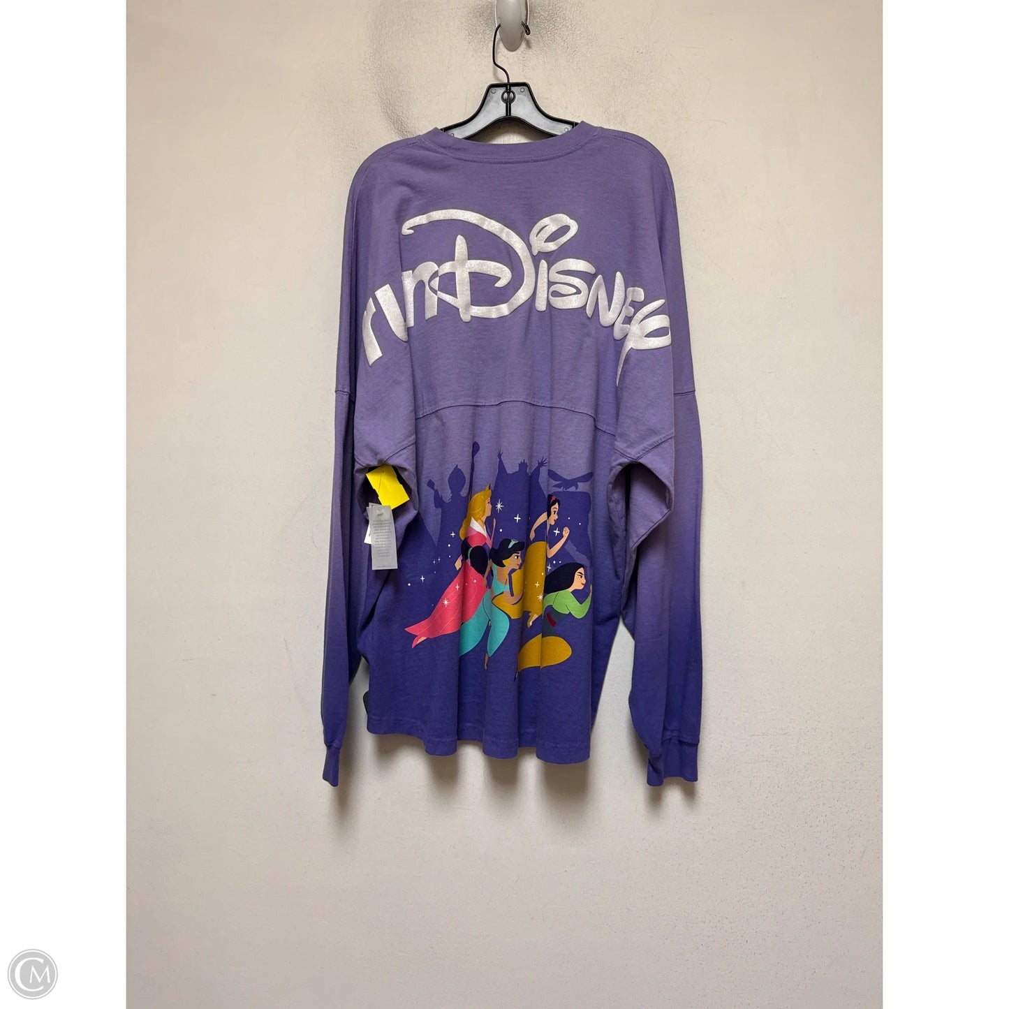 Top Long Sleeve By Disney In Purple, Size: 2x