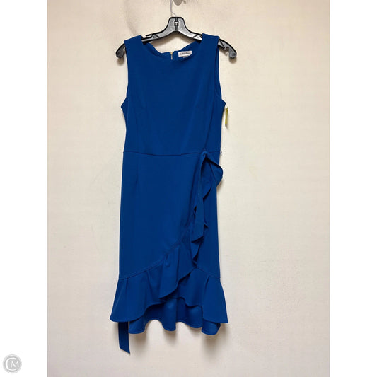 Dress Casual Midi By Calvin Klein In Blue, Size: M