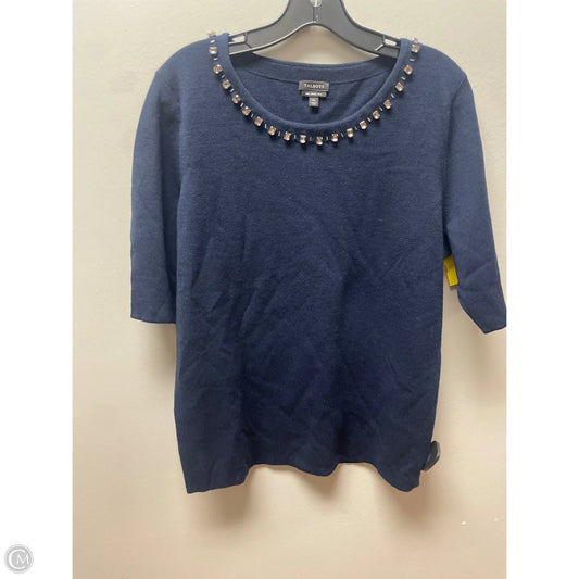 Top Short Sleeve By Talbots In Navy, Size: Xl