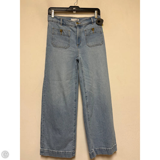 Jeans Wide Leg By Loft In Blue Denim, Size: 0