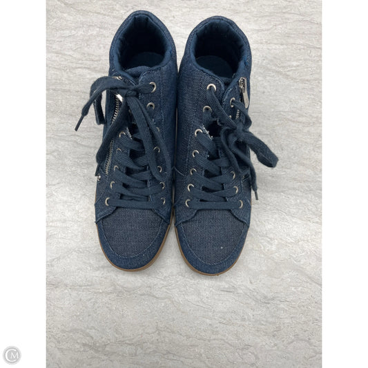 Shoes Sneakers By Guess In Blue Denim, Size: 8.5