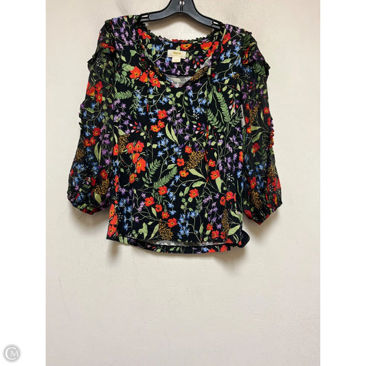 Top Long Sleeve By Maeve In Floral Print, Size: Xs