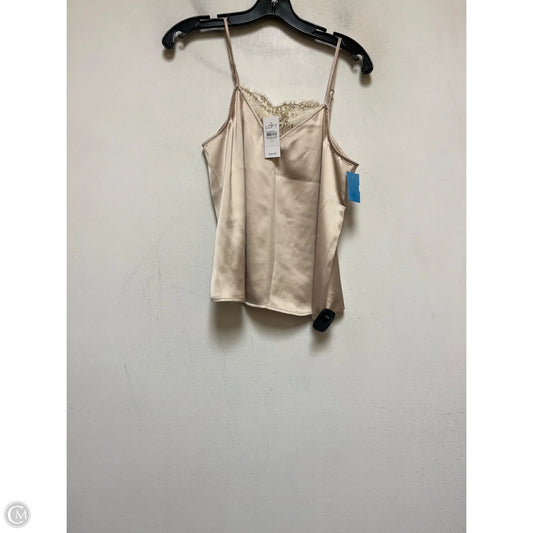 Top Sleeveless By Loft In Gold, Size: Xs
