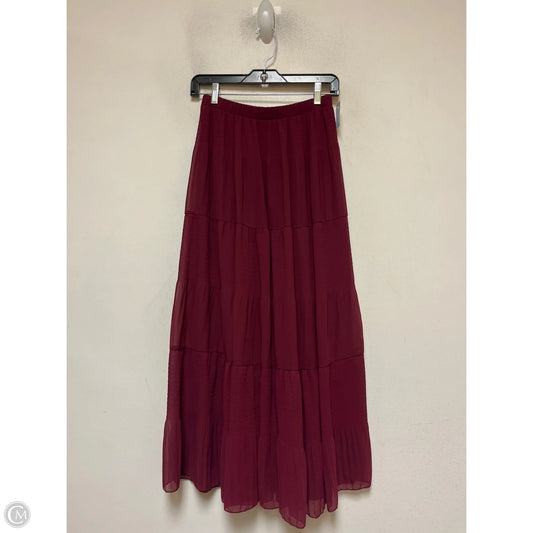Skirt Maxi By Clothes Mentor In Maroon, Size: 8