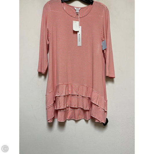 Top Long Sleeve By Intro In Striped Pattern, Size: S